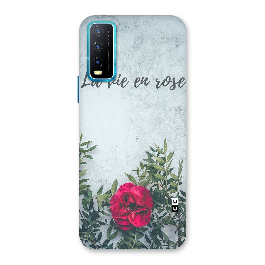 Rose Life Back Case for Vivo Y20A