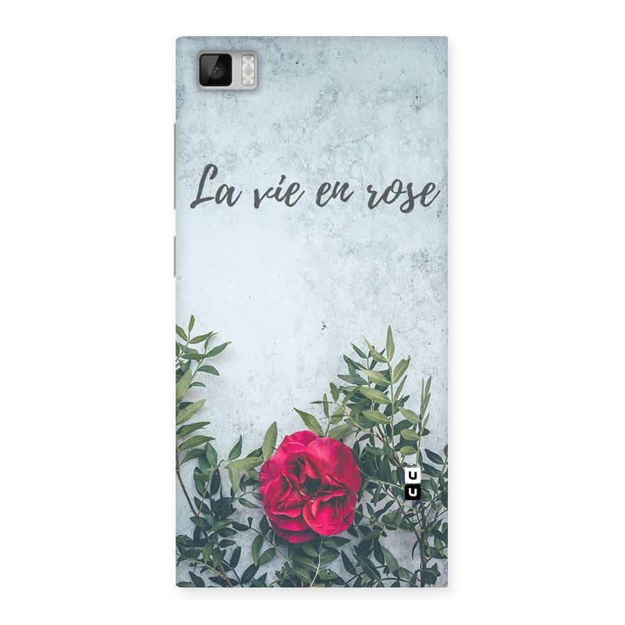 Rose Life Back Case for Xiaomi Mi3