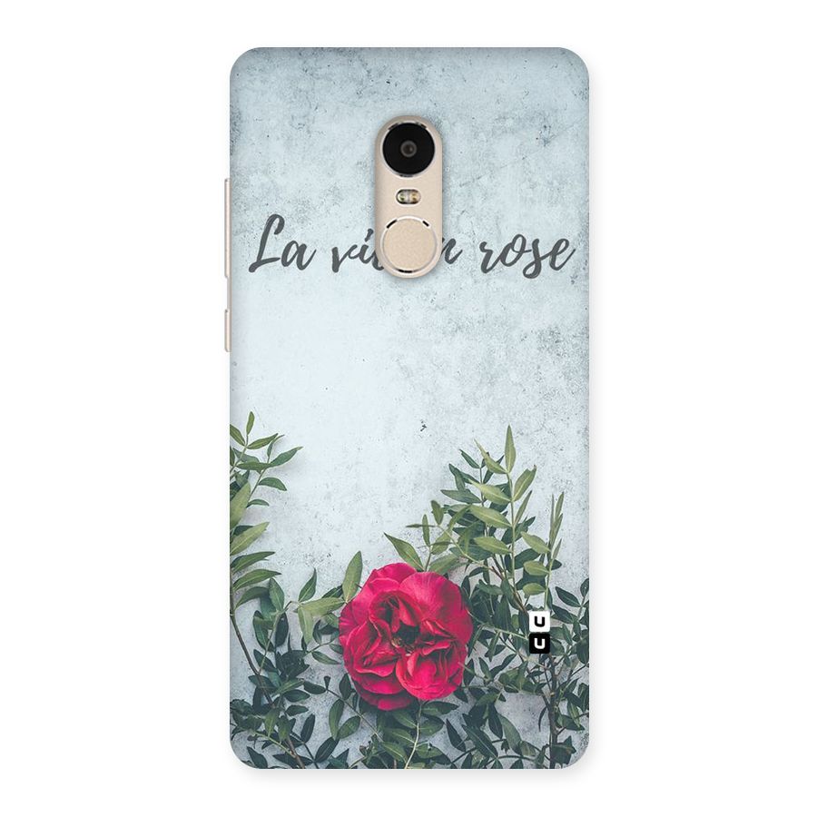 Rose Life Back Case for Xiaomi Redmi Note 4