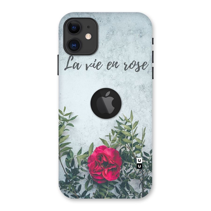 Rose Life Back Case for iPhone 11 Logo Cut