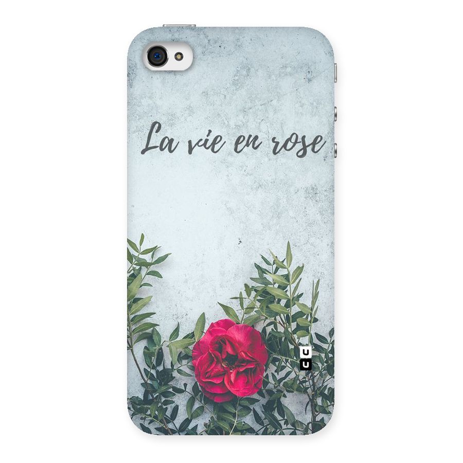 Rose Life Back Case for iPhone 4 4s