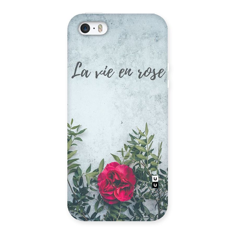 Rose Life Back Case for iPhone SE