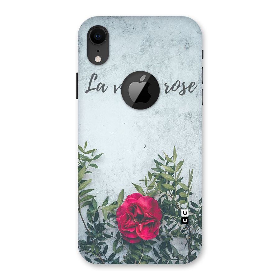 Rose Life Back Case for iPhone XR Logo Cut