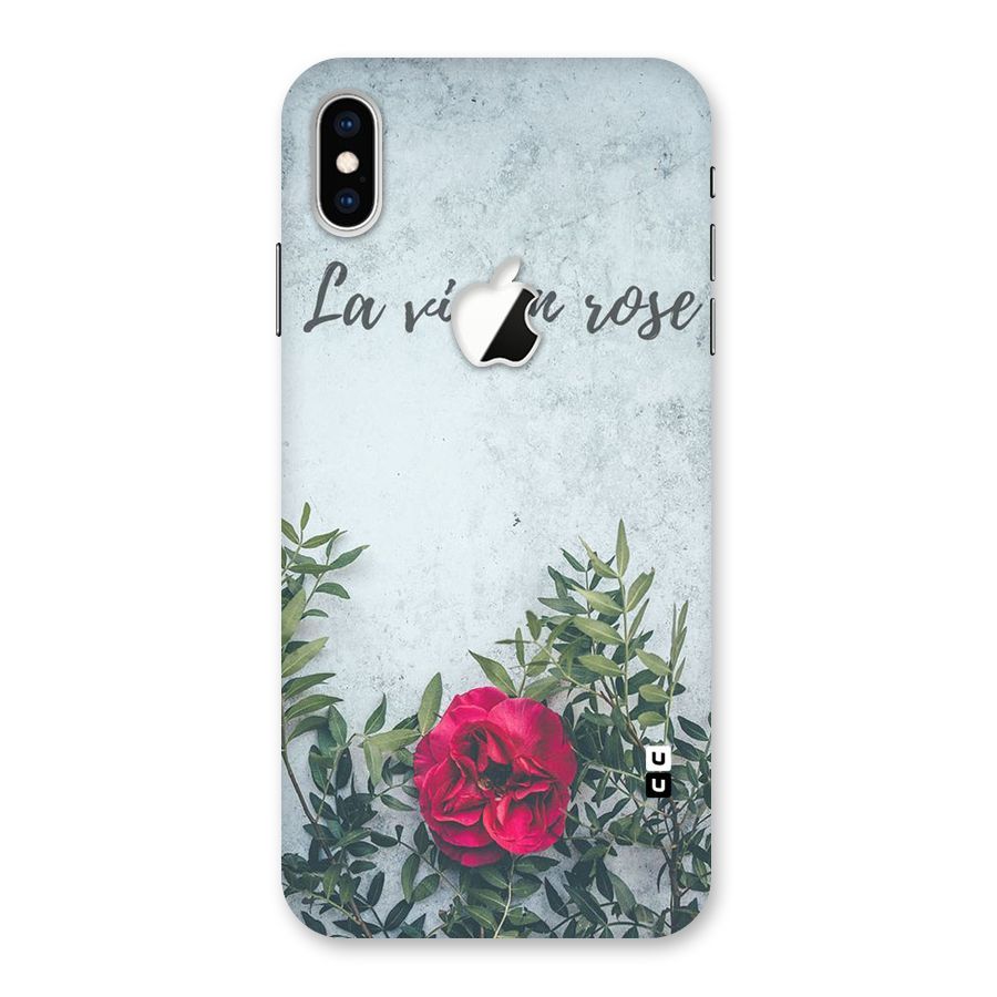 Rose Life Back Case for iPhone XS Max Apple Cut