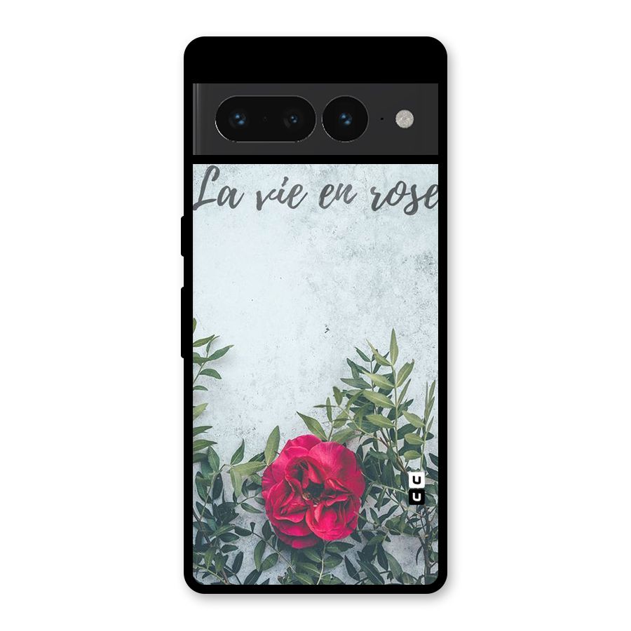 Rose Life Glass Back Case for Google Pixel 7 Pro
