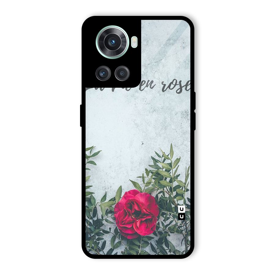 Rose Life Glass Back Case for OnePlus 10R