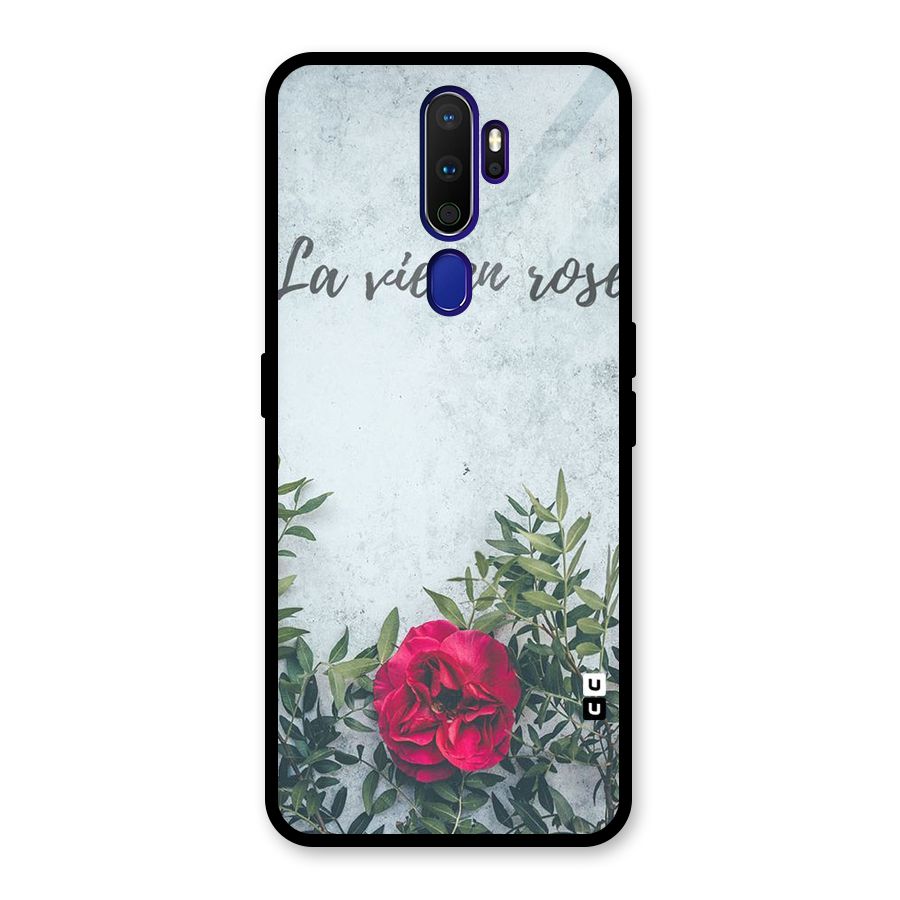Rose Life Glass Back Case for Oppo A9 (2020)