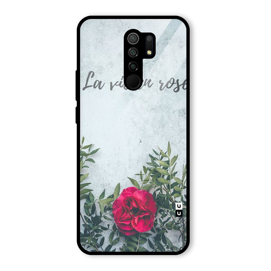 Rose Life Glass Back Case for Poco M2