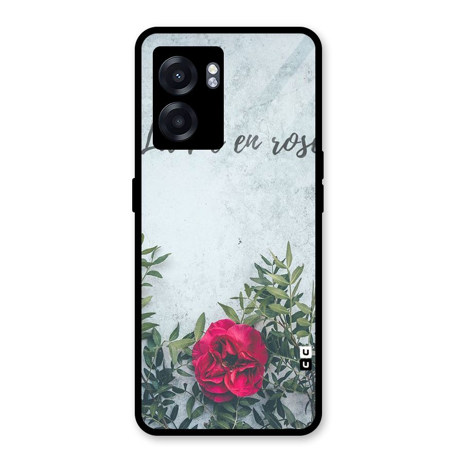 Rose Life Glass Back Case for Realme Narzo 50 5G