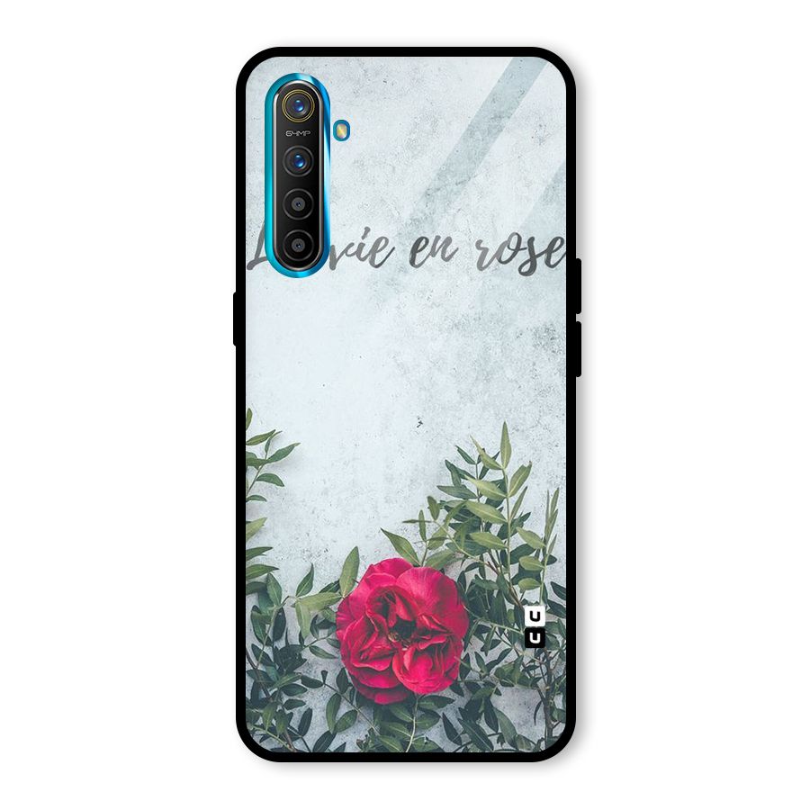 Rose Life Glass Back Case for Realme X2
