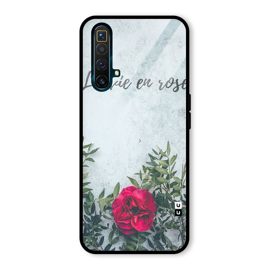 Rose Life Glass Back Case for Realme X3 SuperZoom