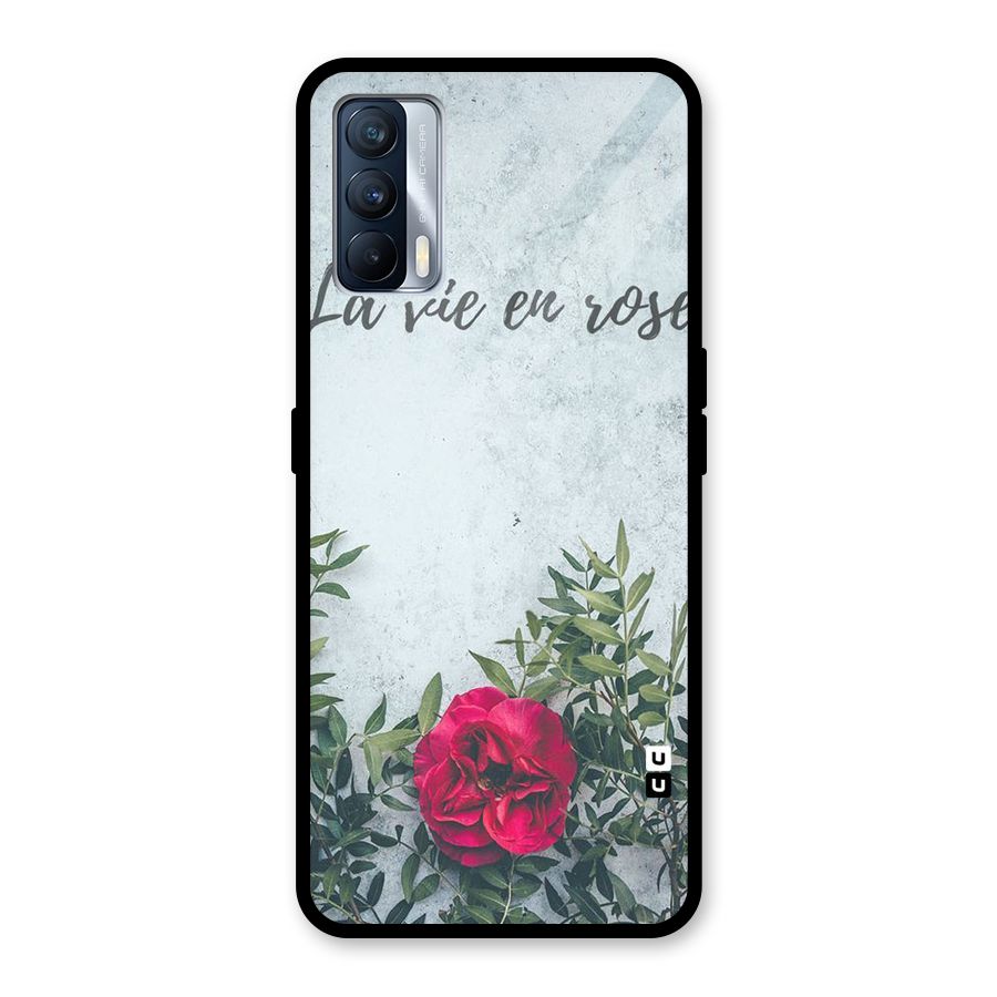 Rose Life Glass Back Case for Realme X7