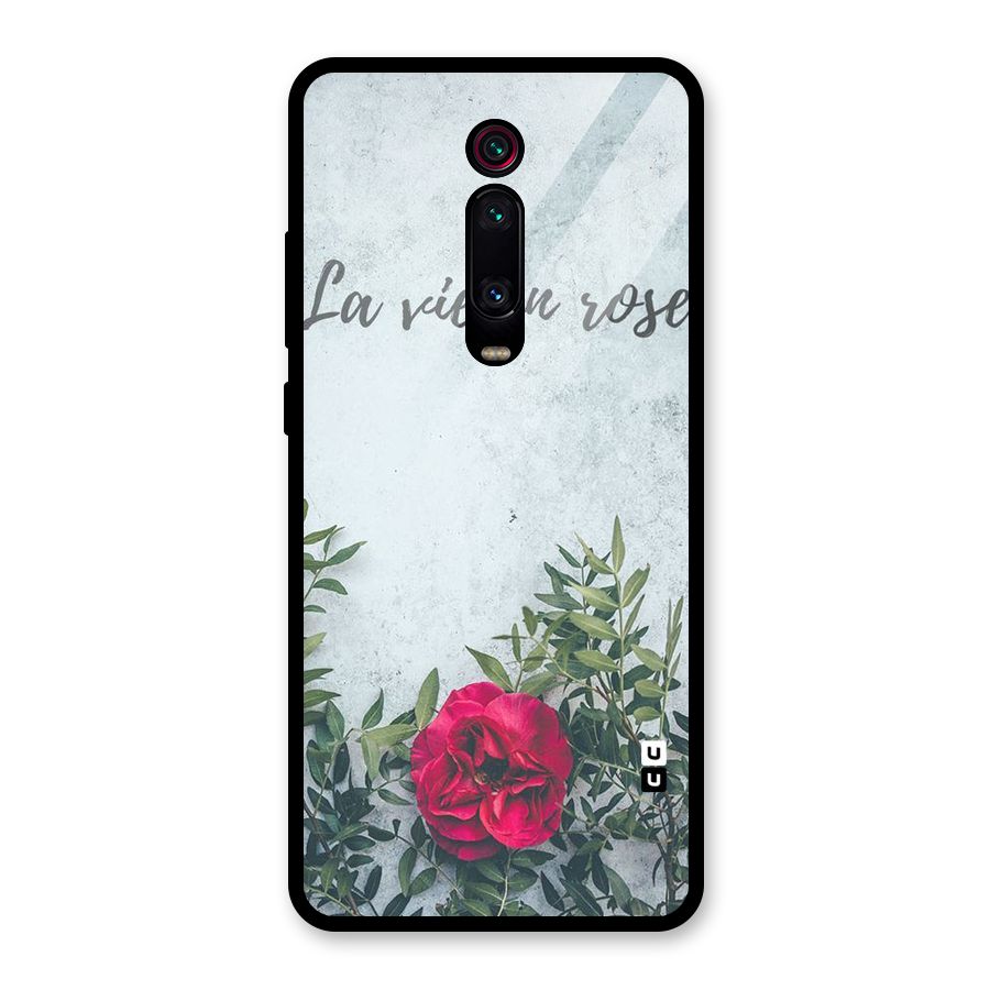 Rose Life Glass Back Case for Redmi K20
