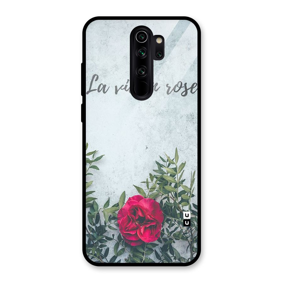 Rose Life Glass Back Case for Redmi Note 8 Pro