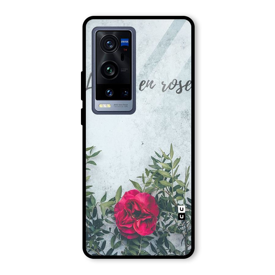 Rose Life Glass Back Case for Vivo X60 Pro Plus