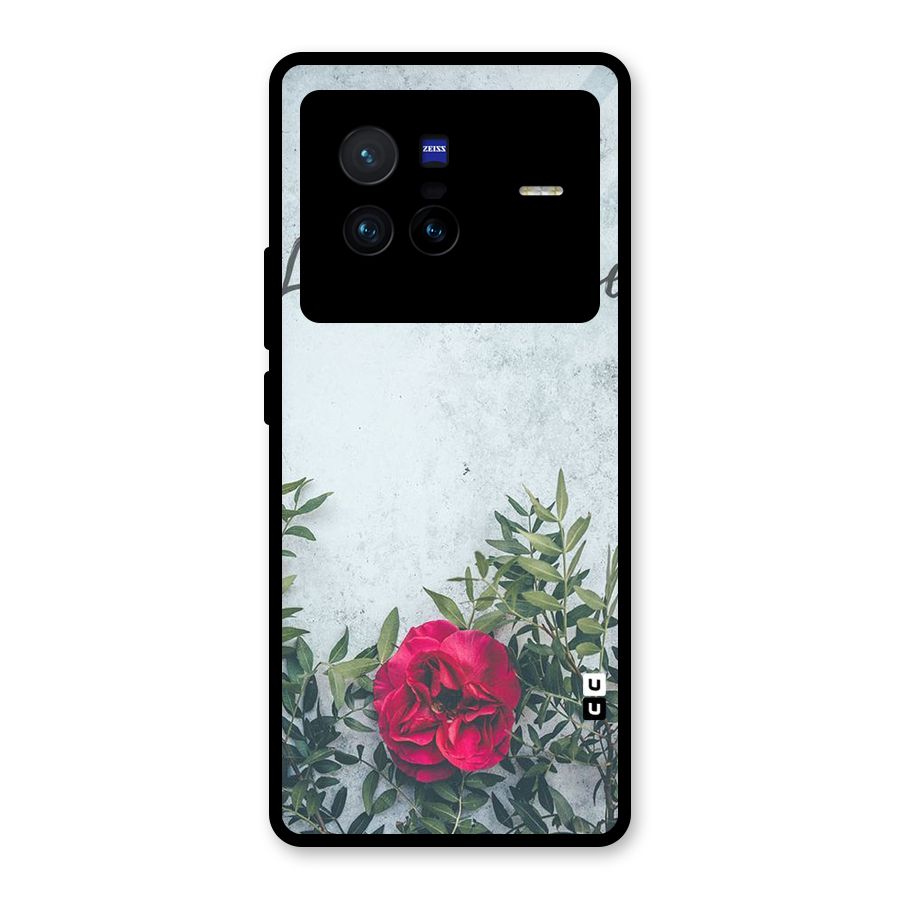 Rose Life Glass Back Case for Vivo X80