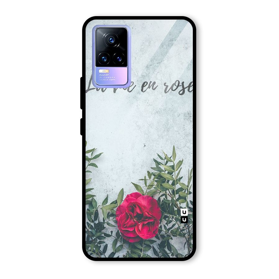 Rose Life Glass Back Case for Vivo Y73