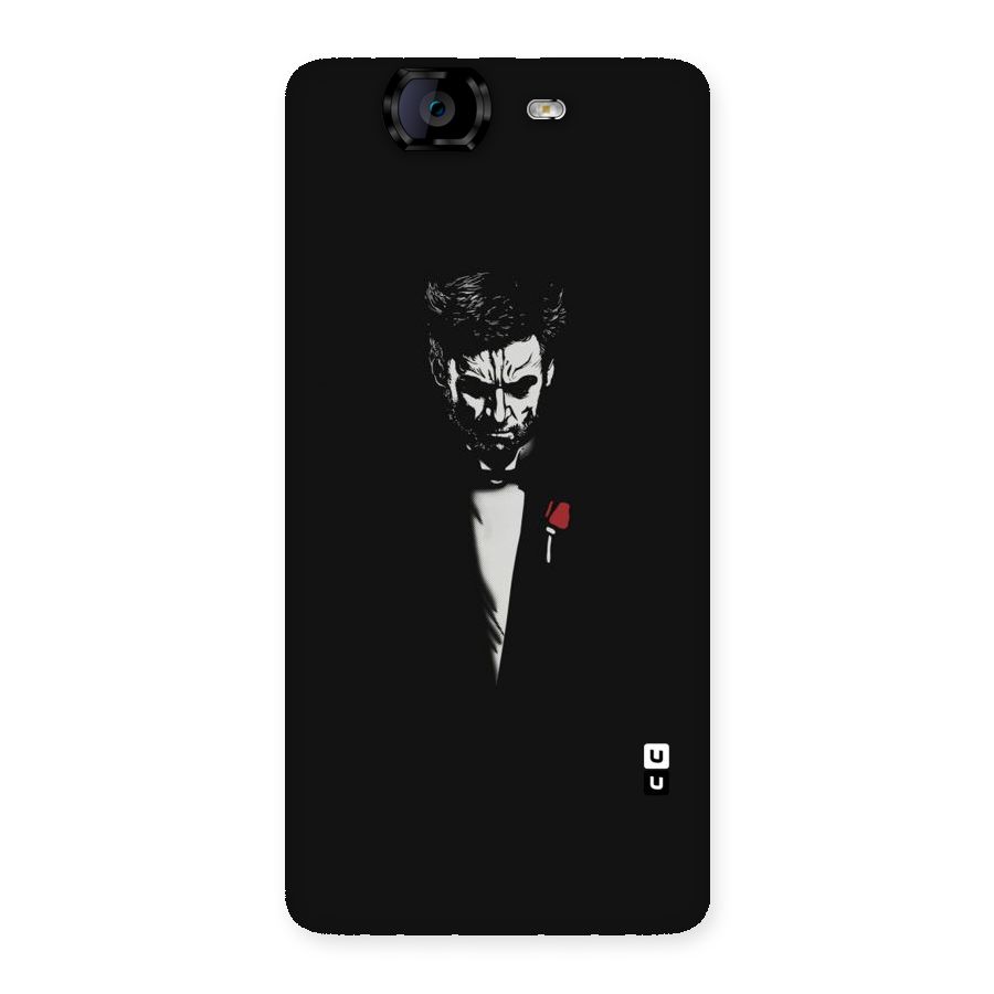 Rose Man Back Case for Canvas Knight A350