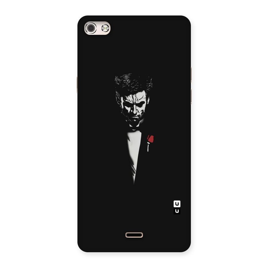 Rose Man Back Case for Micromax Canvas Silver 5