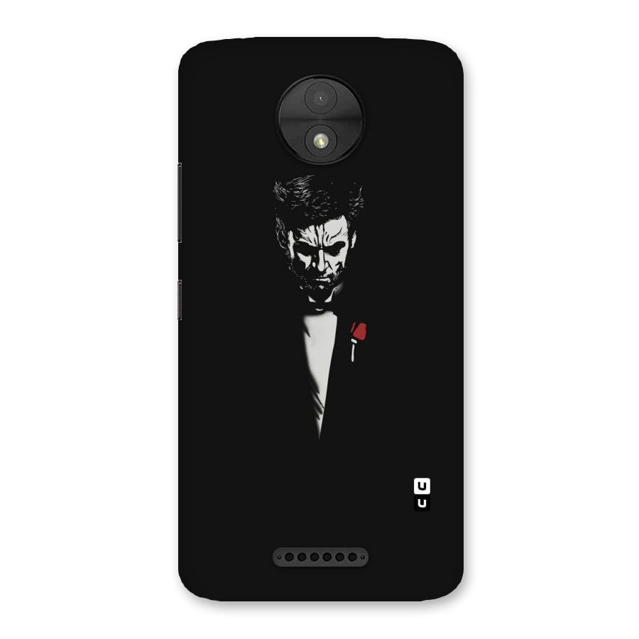 Rose Man Back Case for Moto C