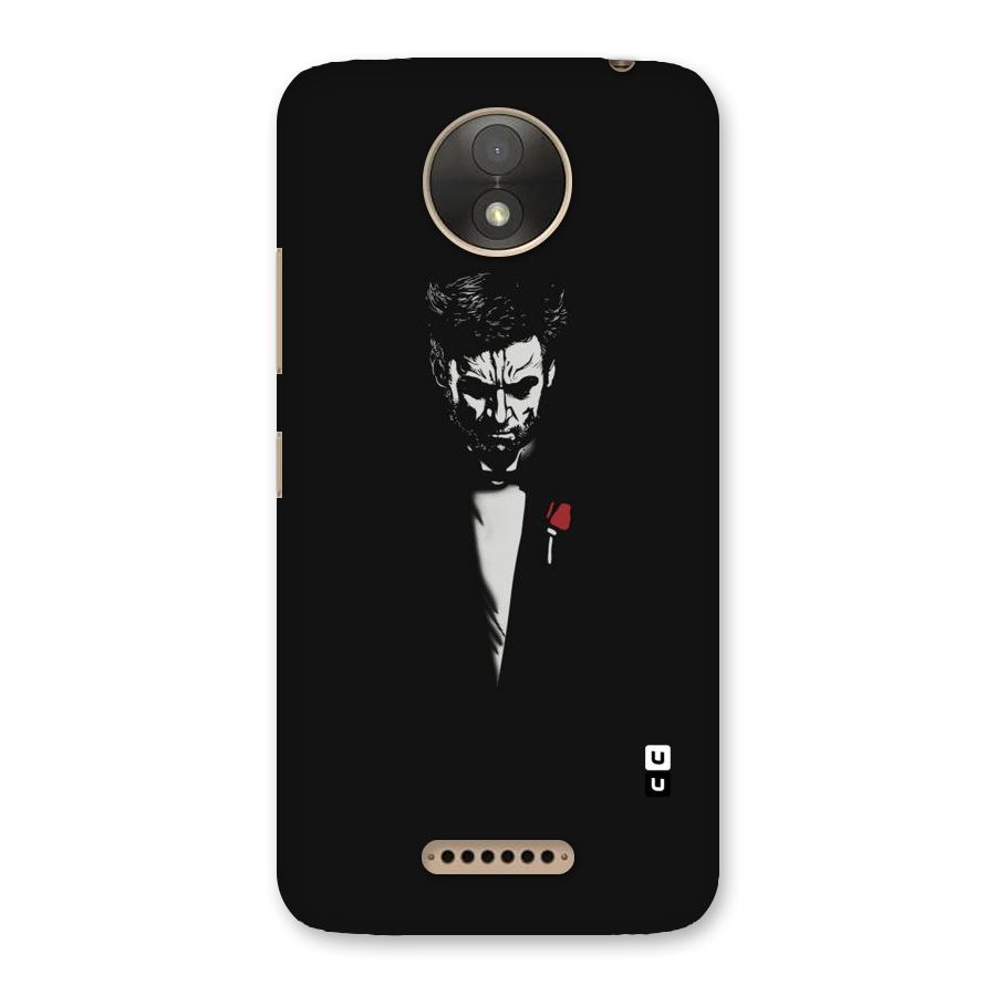 Rose Man Back Case for Moto C Plus