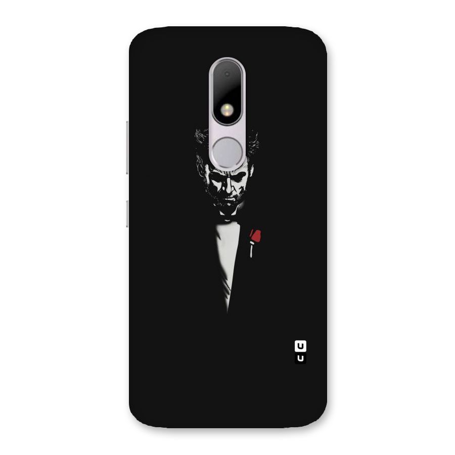 Rose Man Back Case for Moto M