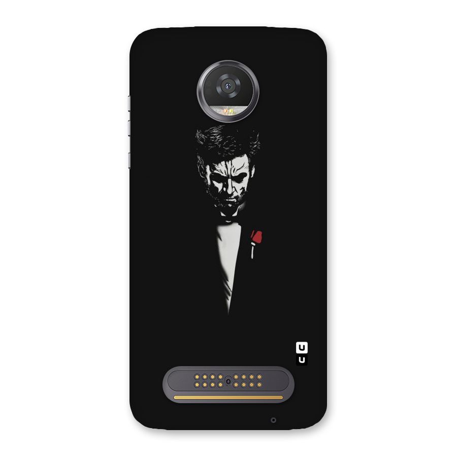 Rose Man Back Case for Moto Z2 Play