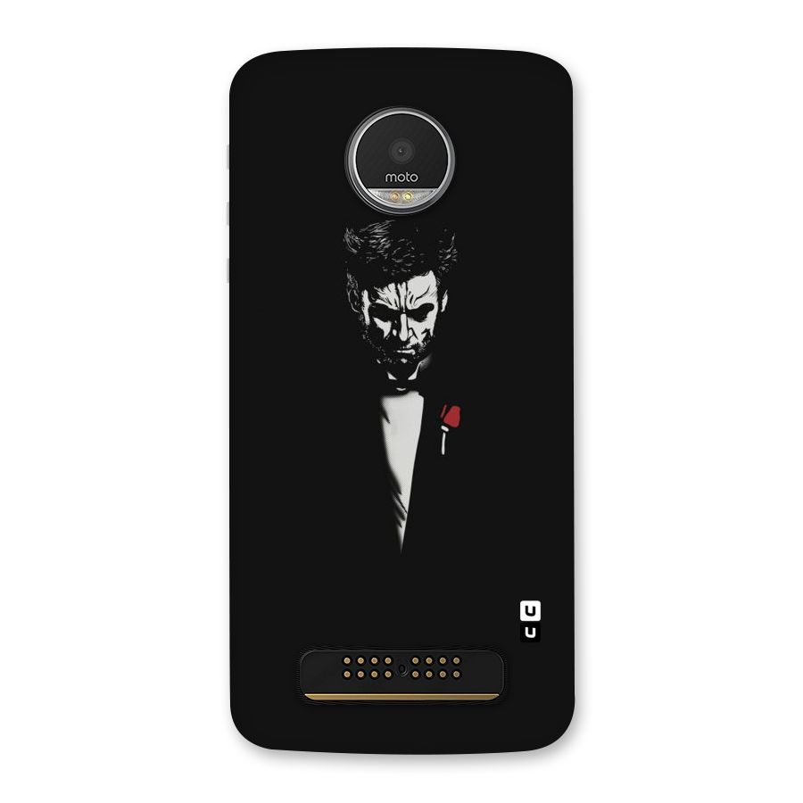 Rose Man Back Case for Moto Z Play