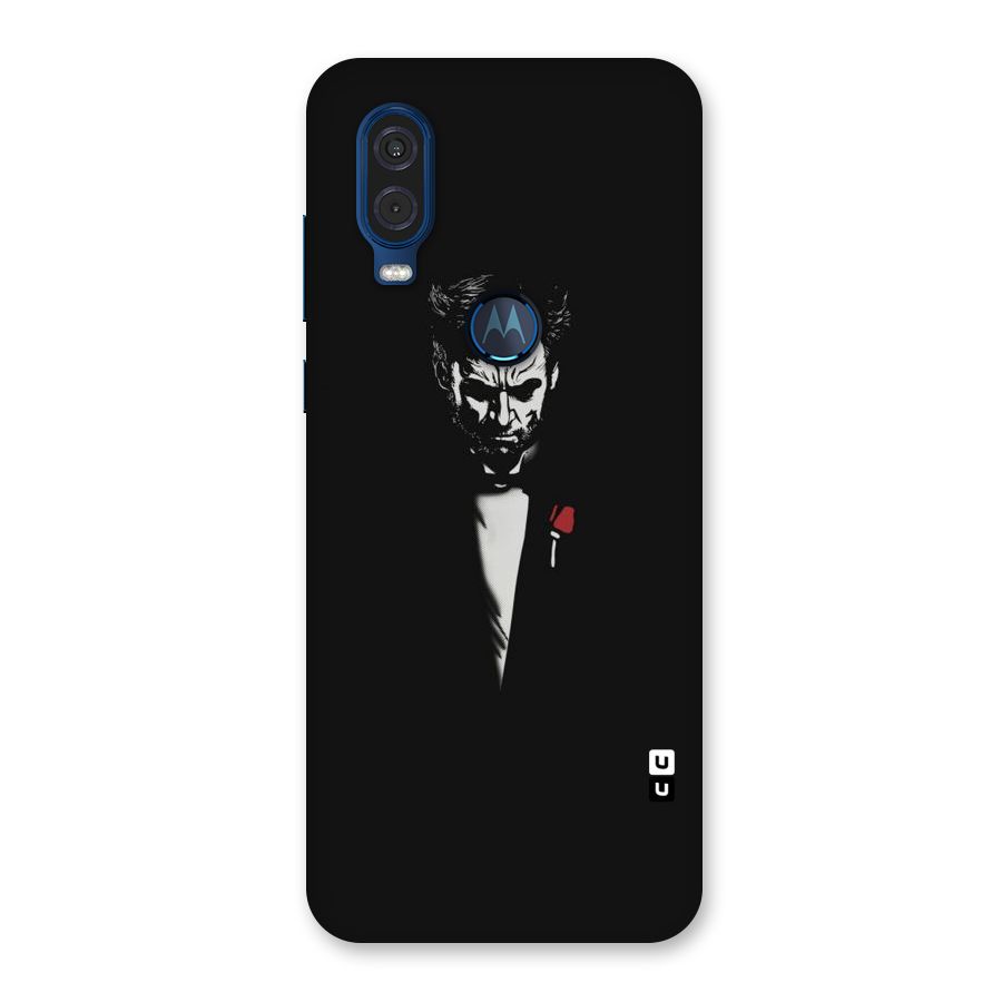 Rose Man Back Case for Motorola One Vision