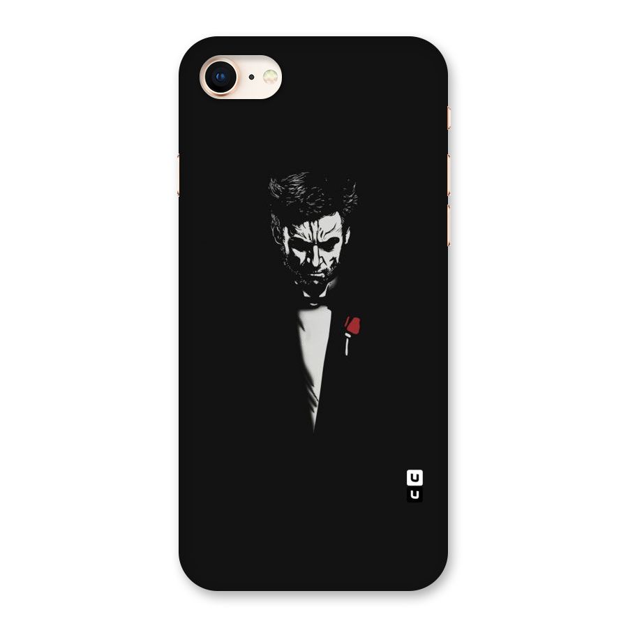 Rose Man Back Case for iPhone 8