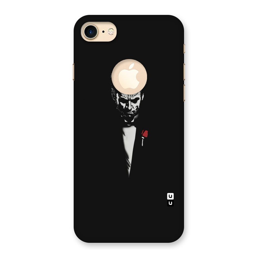 Rose Man Back Case for iPhone 8 Logo Cut