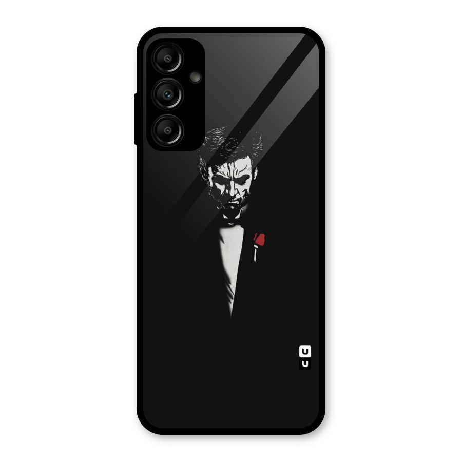 Rose Man Glass Back Case for Galaxy A14 5G