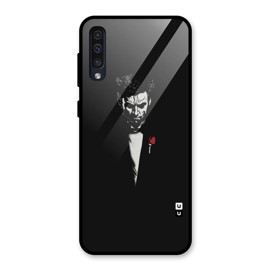 Rose Man Glass Back Case for Galaxy A50s