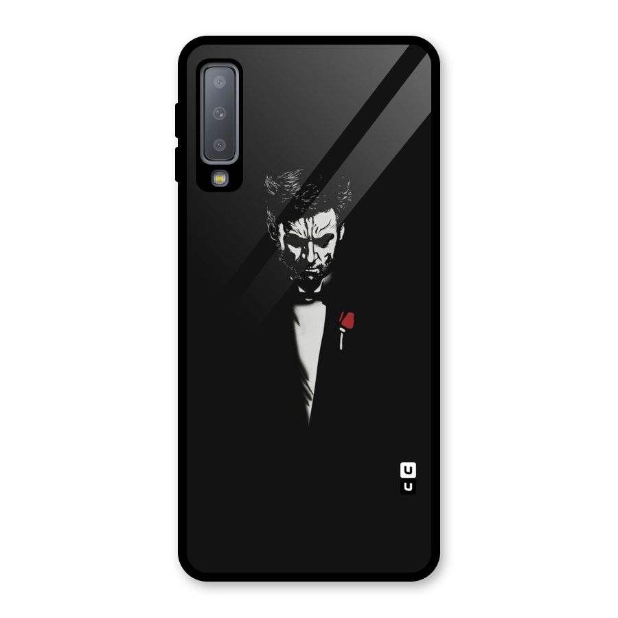 Rose Man Glass Back Case for Galaxy A7 (2018)