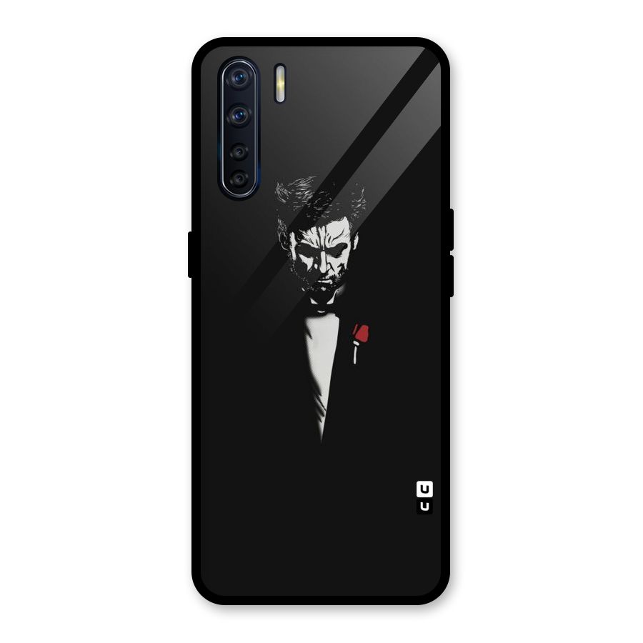 Rose Man Glass Back Case for Oppo F15