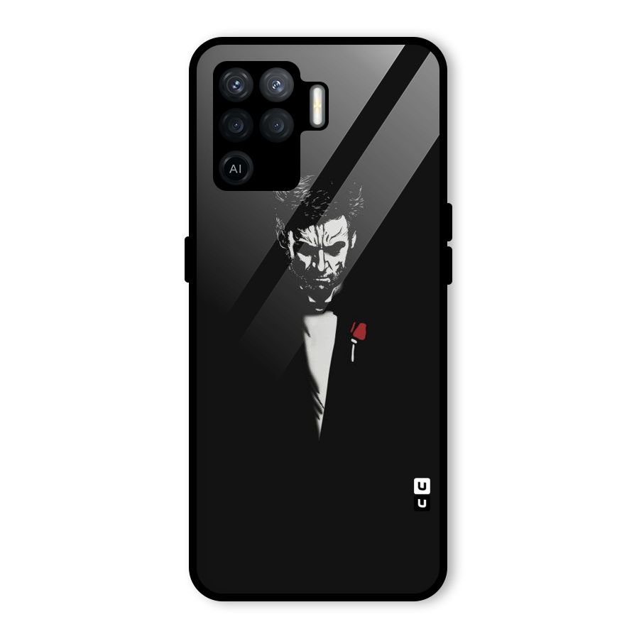 Rose Man Glass Back Case for Oppo F19 Pro