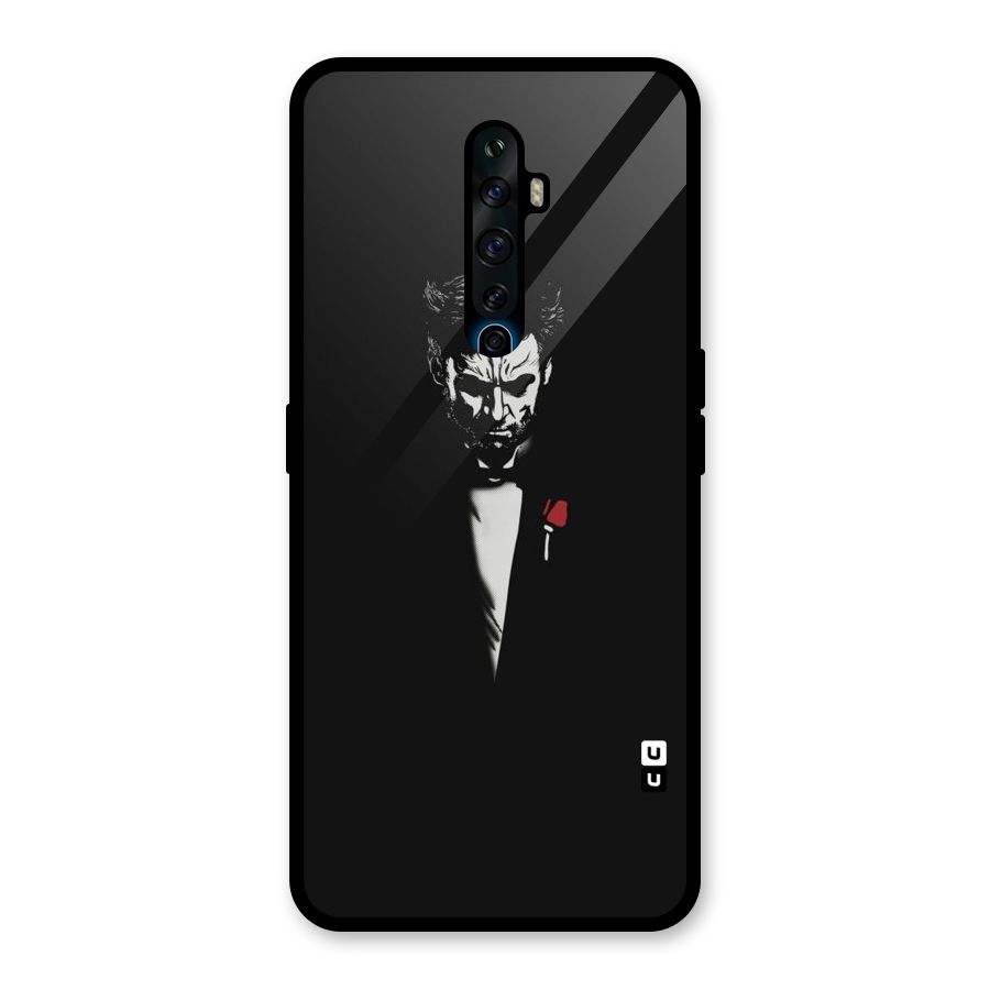 Rose Man Glass Back Case for Oppo Reno2 F