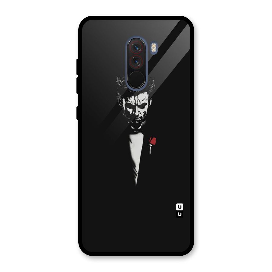 Rose Man Glass Back Case for Poco F1