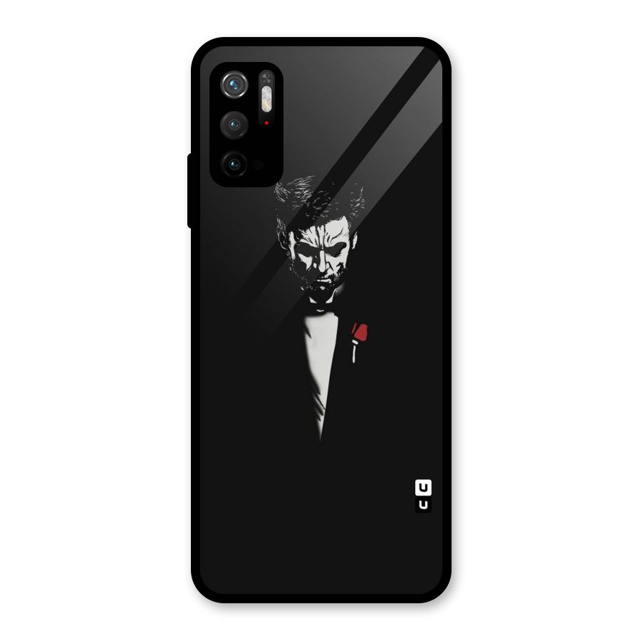Rose Man Glass Back Case for Poco M3 Pro 5G