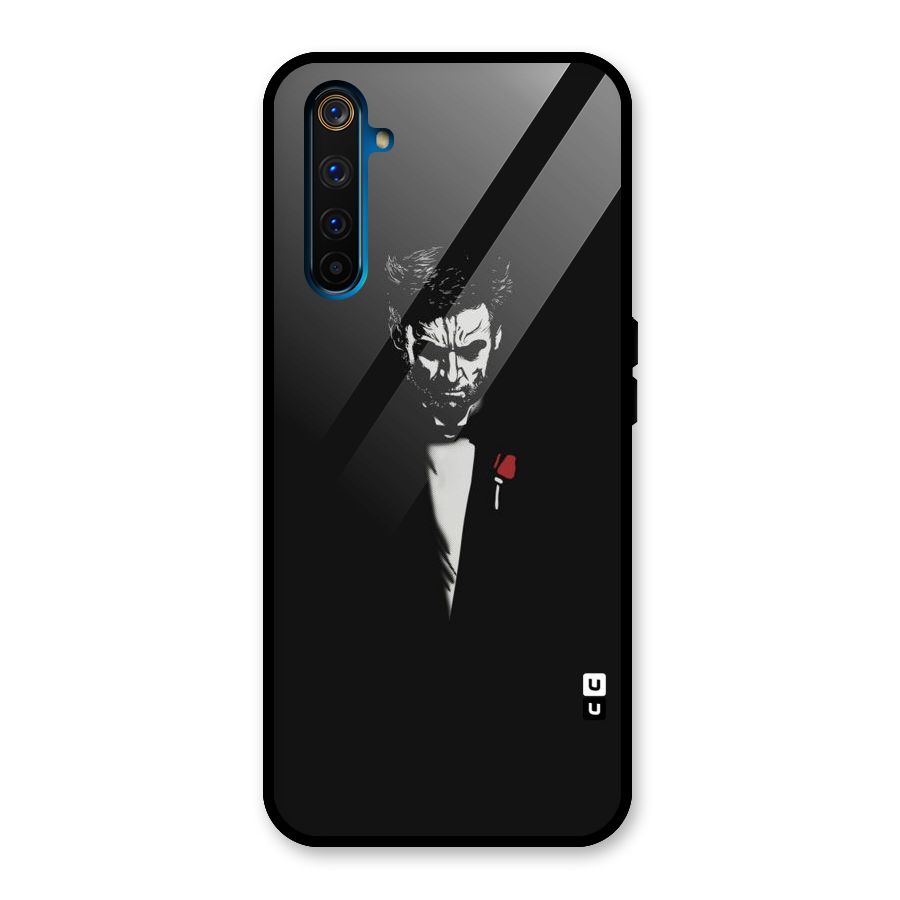 Rose Man Glass Back Case for Realme 6 Pro