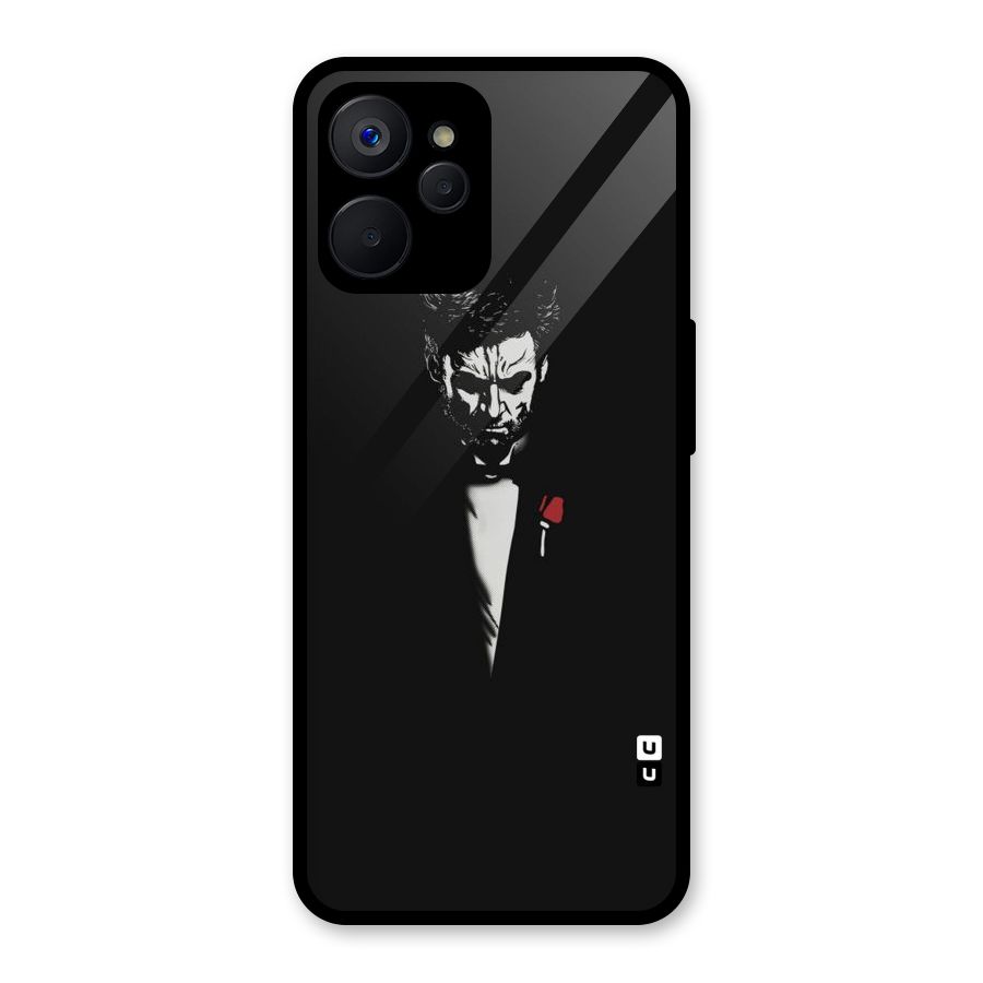 Rose Man Glass Back Case for Realme 9i 5G