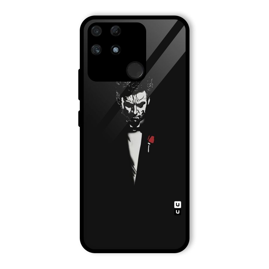 Rose Man Glass Back Case for Realme Narzo 50A