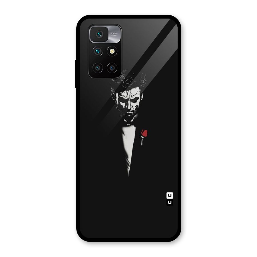 Rose Man Glass Back Case for Redmi 10 Prime
