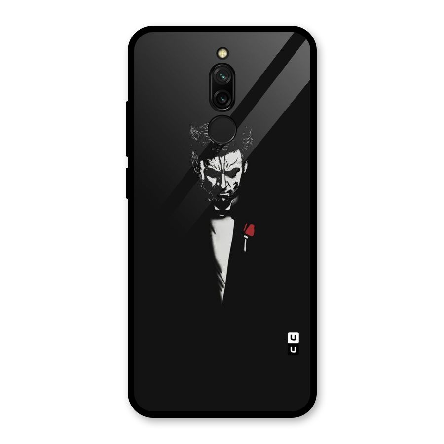 Rose Man Glass Back Case for Redmi 8