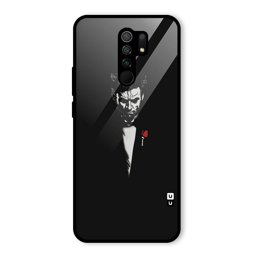 Rose Man Glass Back Case for Redmi 9 Prime