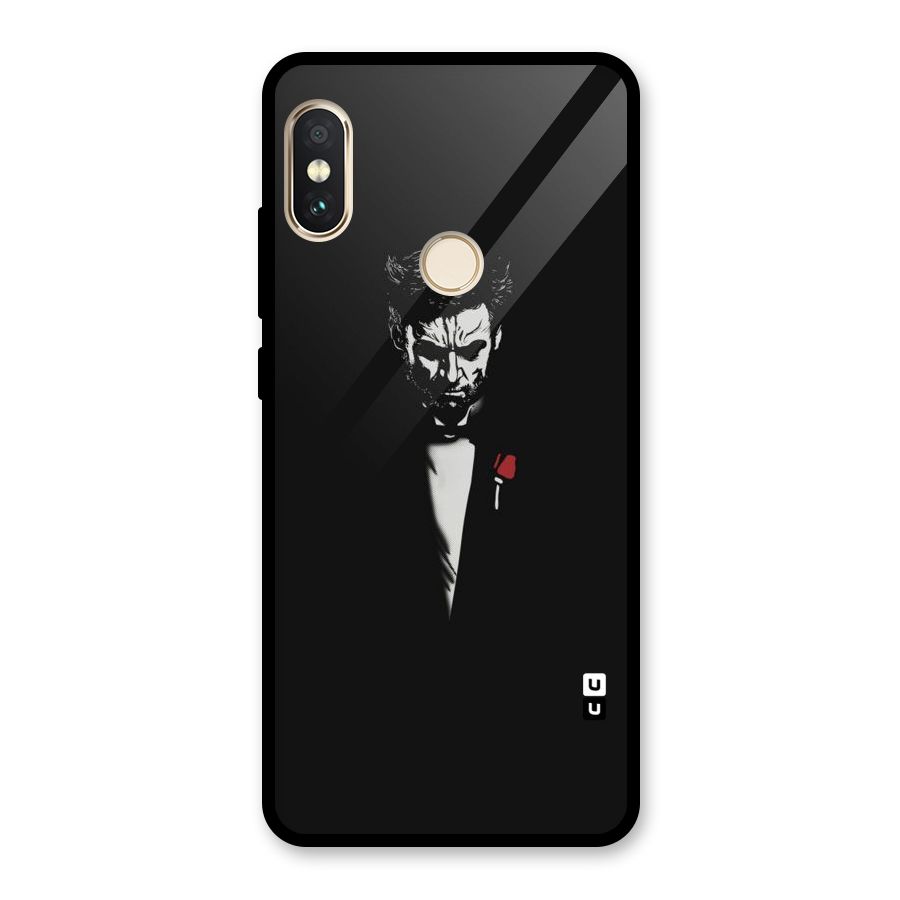 Rose Man Glass Back Case for Redmi Note 5 Pro
