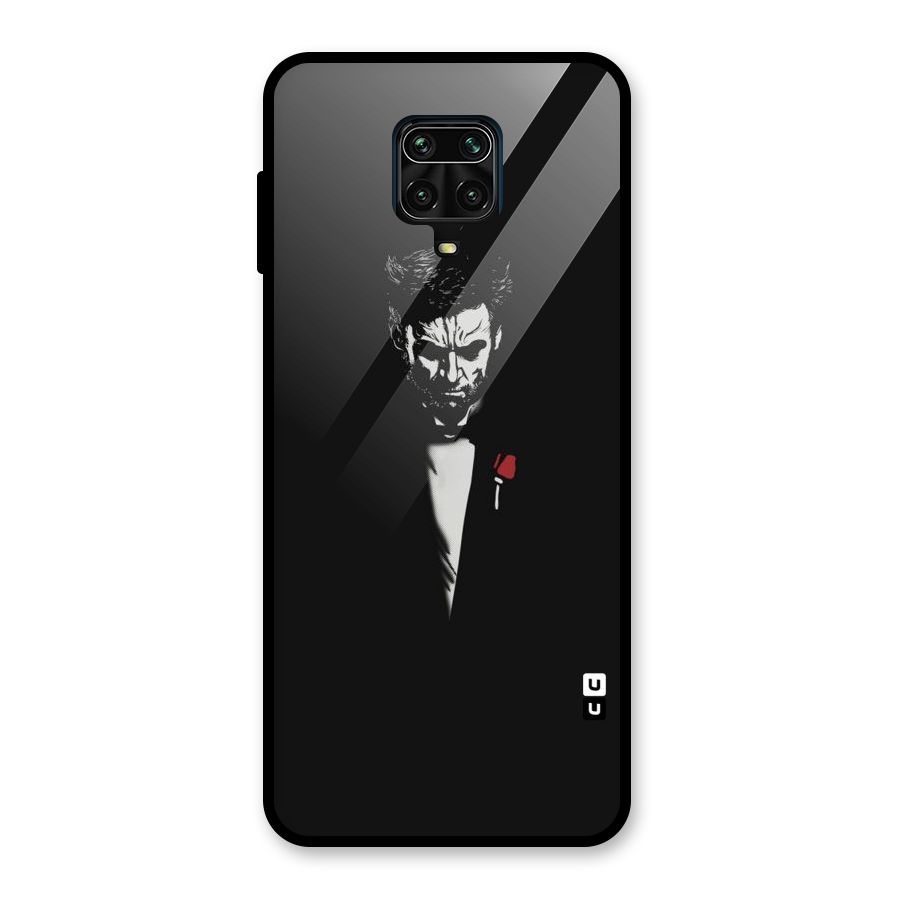 Rose Man Glass Back Case for Redmi Note 9 Pro