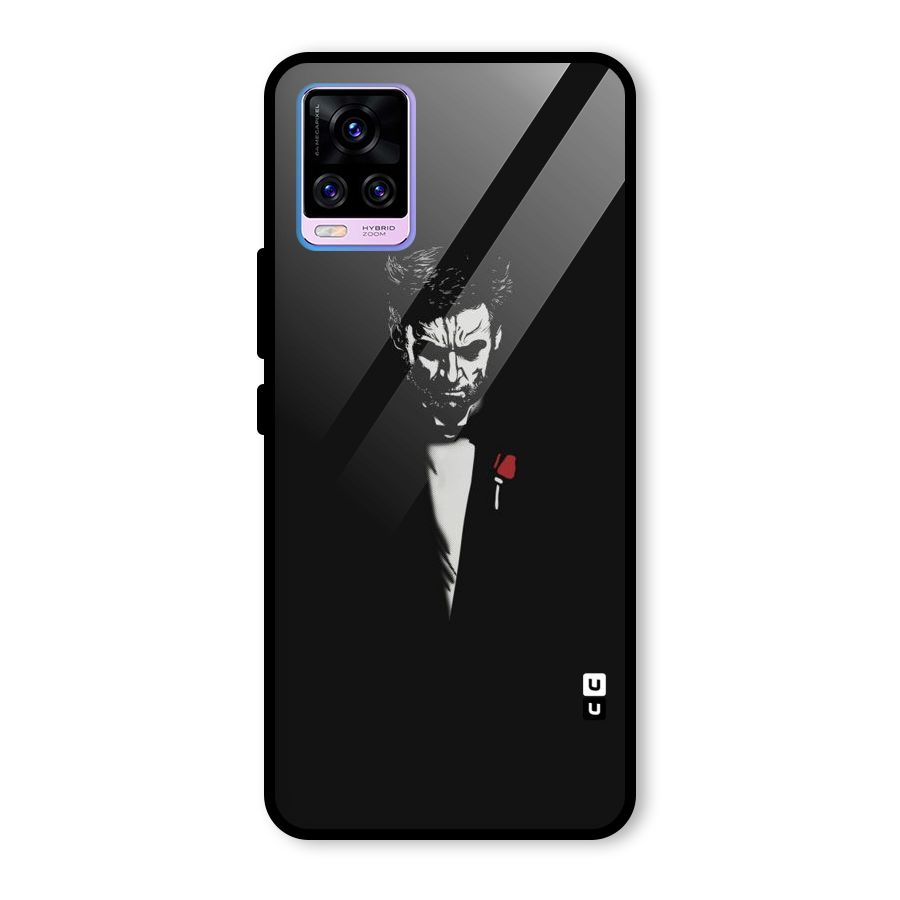Rose Man Glass Back Case for Vivo V20 Pro