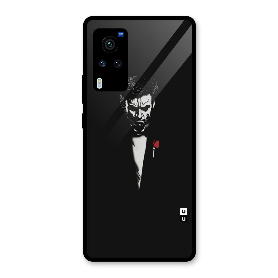Rose Man Glass Back Case for Vivo X60 Pro