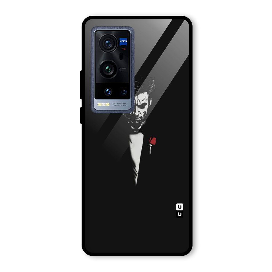 Rose Man Glass Back Case for Vivo X60 Pro Plus